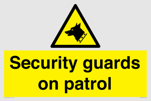 Security guards on patrol